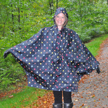 Reisenthel Multi Dots Sort Regnslag Poncho - One Size - RECYCL