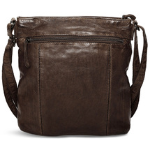 Pia Ries Brun Crossbody / Skuldertaske i Kalveskind - 4 L