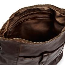 Pia Ries Brun Crossbody / Skuldertaske i Kalveskind - 8 L