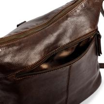 Pia Ries Brun Crossbody / Skuldertaske i Kalveskind - 8 L