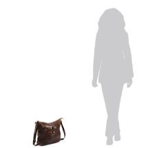 Pia Ries Brun Crossbody / Skuldertaske i Kalveskind - 8 L