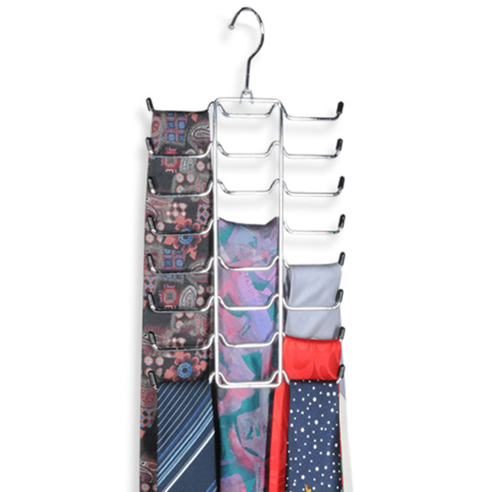 Zeller Present Slipse / bæltebøjle i metal til 24 slips / bælter