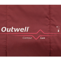 Outwell Contour Lux Rød Sovepose "L"  Komfort 3 - 15 °C