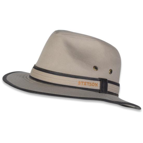 Stetson Beige Traveller Hat af Bomuld - UPF 40+