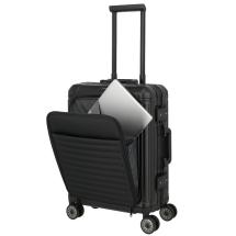Travelite NEXT 2.0 Sort Aluminium Kabinekuffert 4Hjul -40X55X23 -41L - RECYCLED