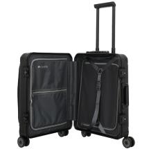 Travelite NEXT 2.0 Sort Aluminium Kabinekuffert 4Hjul -40X55X23 -41L - RECYCLED