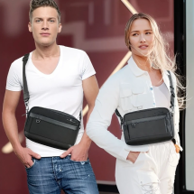 Snowball sort vandafvisende crossbody / skuldertaske 3,2 L