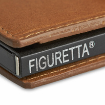Figuretta RFID-safe Cognac Miniwallet Kortholder Pung -8-10 kort