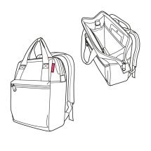 Reisenthel Kabine Rygsk - 31X39X17 cm - 12L - Twist Berry - RECYCL