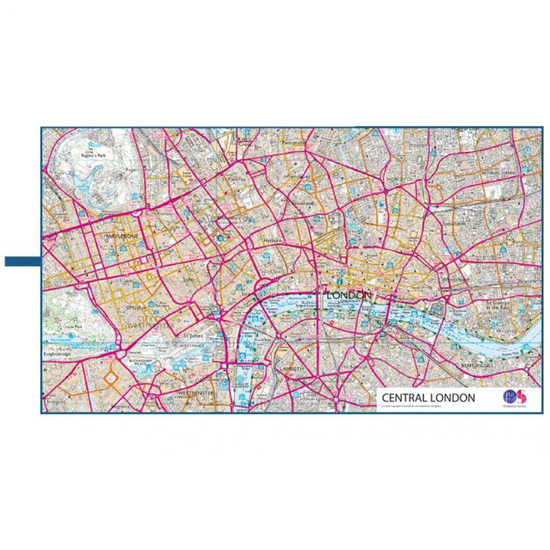 Lifeventure Stort Rejsehåndklæde med kort over London 90 X 150