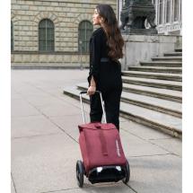 Reisenthel Twist Maroon 2-i-1 Rolltop Shoppingtrolley / Citycruiser - 40 L - RECYCLED