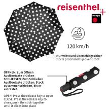 Reisenthel Dots White Duomatic Paraply Vindsikker - B:97 cm - RECYCLED