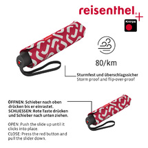 Reisenthel Signature Red Paraply Vindsikker -B:99 cm - RECYCL