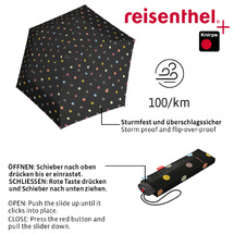 Reisenthel Multi Dots Lommeparaply Vindsikker - B:97 cm - RECYCLED