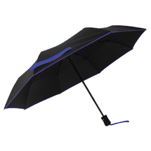 Smati Paraply m. blå detaljer - Vindsikker - B: 105 cm - RECYCL