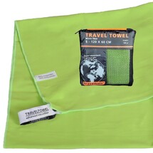 T.S. Grøn Hurtigt tørrende Rejsehåndklæde 60 X 120 cm