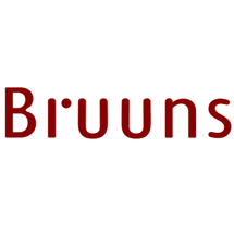 Bruuns Klassisk Sort Kuffertmærke i læder