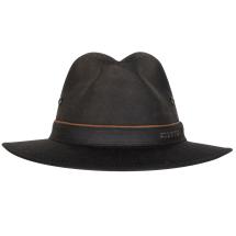 Stetson Brun Traveller Hat af Vokset Bomuld - UPF 40+