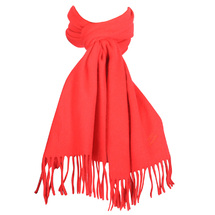 MJM Bologna Rød Halstørklæde i Lammeuld - 30X185